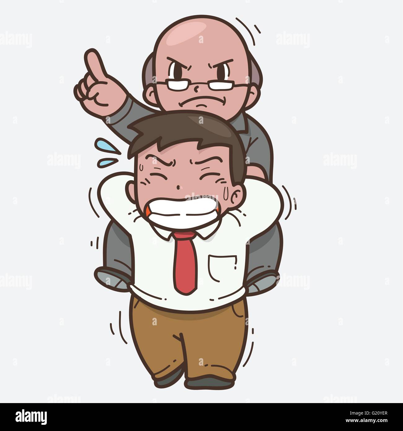 Boss and employee Stock Vector Image & Art - Alamy