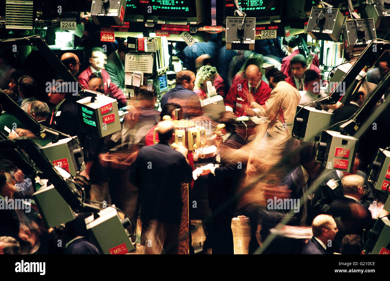 New York Stock Exchange Trading Floor Stock Photo