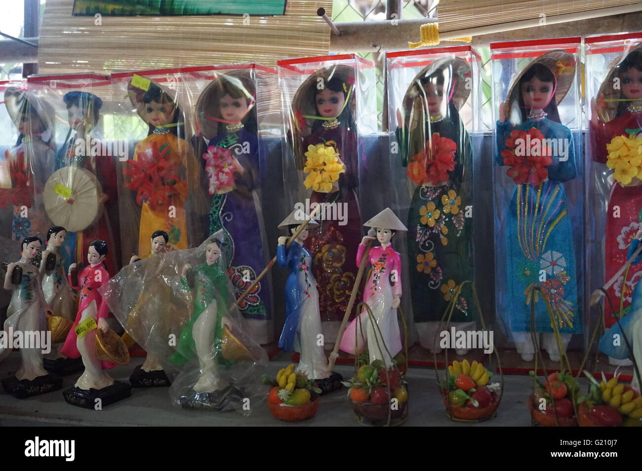 Vietnamese dolls on display Stock Photo Alamy