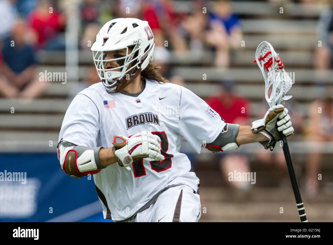 Brown Stadium. 21st May, 2016. RI, USA; Brown Bears attackman Bailey