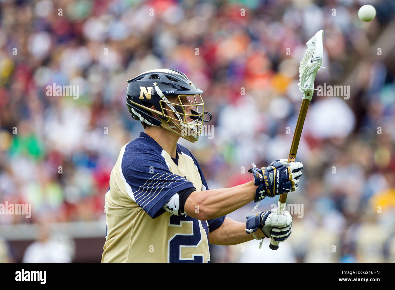 Brown Stadium. 21st May, 2016. RI, USA; Navy Midshipmen midfielder ...