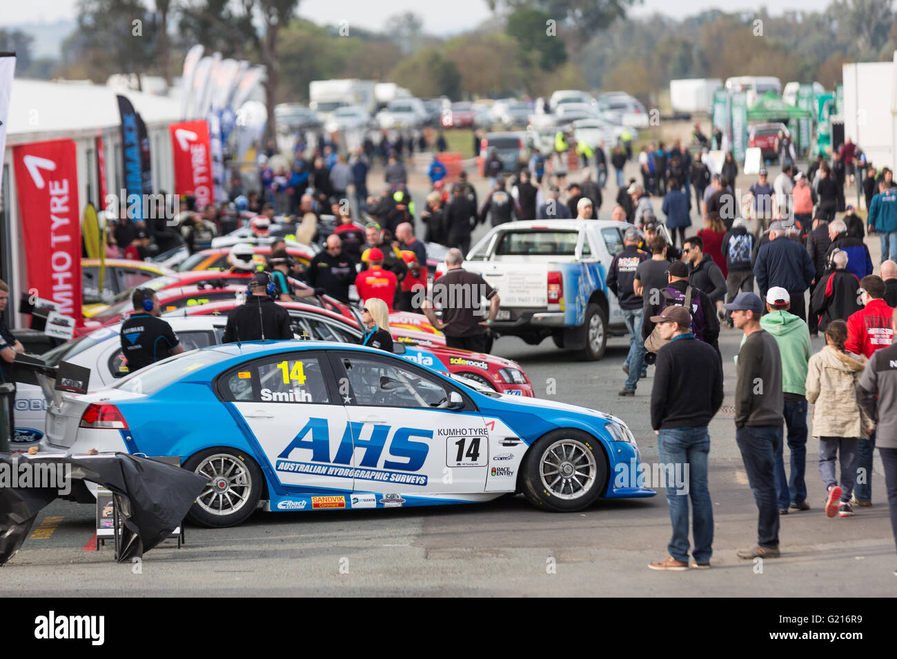 Melbourne, Australia. 22nd May, 2016. Crowds gather for the Virgin Australia Supercar Series at Winton. Credit:  David Hewison/Alamy Live News Stock Photo