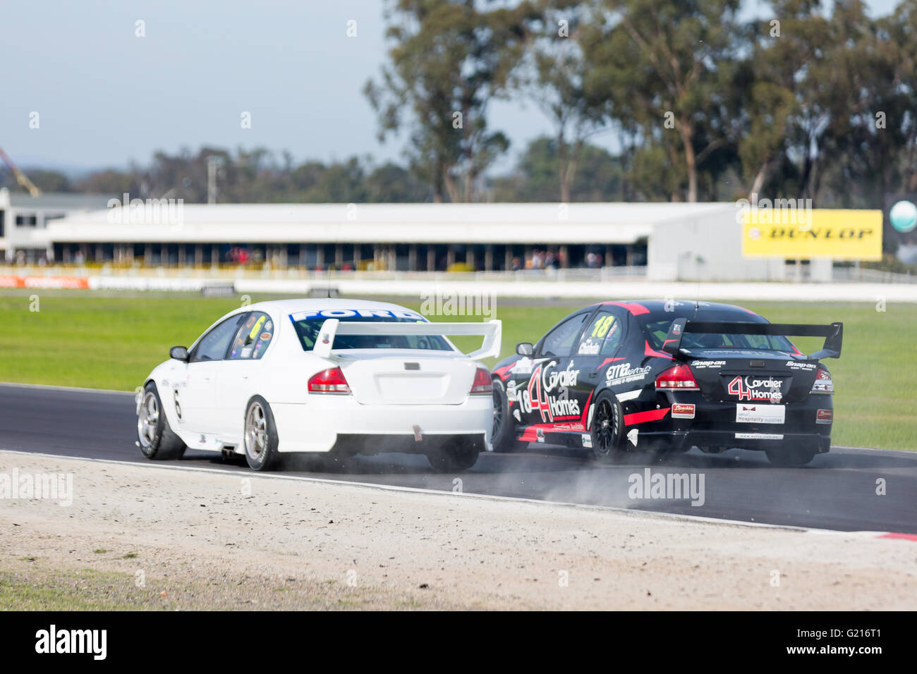 Melbourne, Australia. 22nd May, 2016. V8 Touring Car Series Race 3 at Winton Raceway. Credit:  David Hewison/Alamy Live News Stock Photo