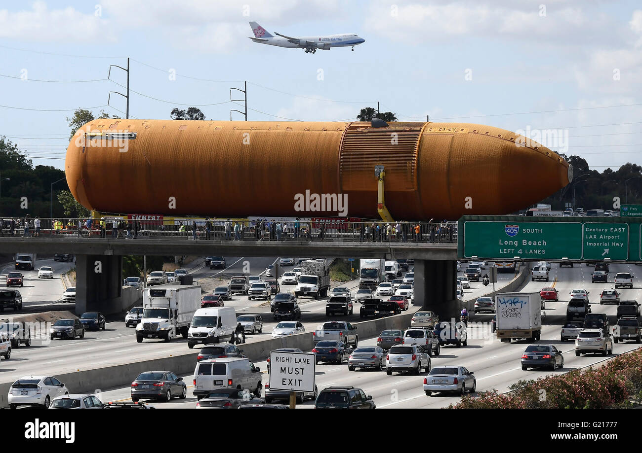 Inglewood, California, USA. 21st May, 2016. Space Shuttle Endeavour's