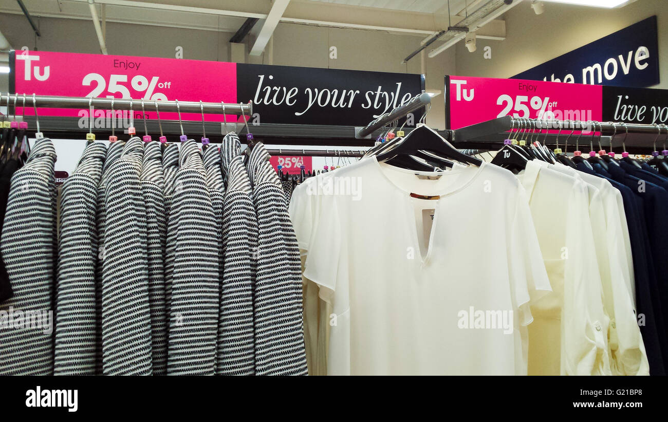 Supermarket giant Sainsbury's launch their latest Tu clothing sale in-store  and online. © Dinendra Haria/Alamy Live News Stock Photo - Alamy
