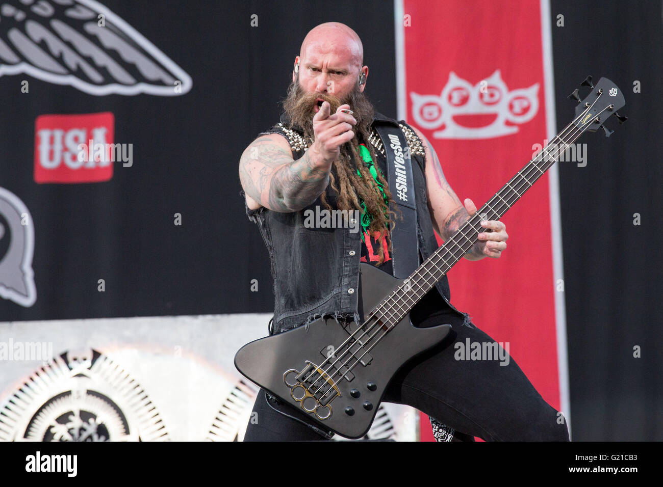B Ist Chris Kael Of Five Finger Punch Performs Live During Rock On The Range Music Festival At Columbus Crew Stadium In Columbus Ohio Daniel B Ist Chris Kael Of Five Finger Punch Performs Live During Rock On The Range Music Festival At Columbus Crew Stadium In Columbus Ohio Daniel
