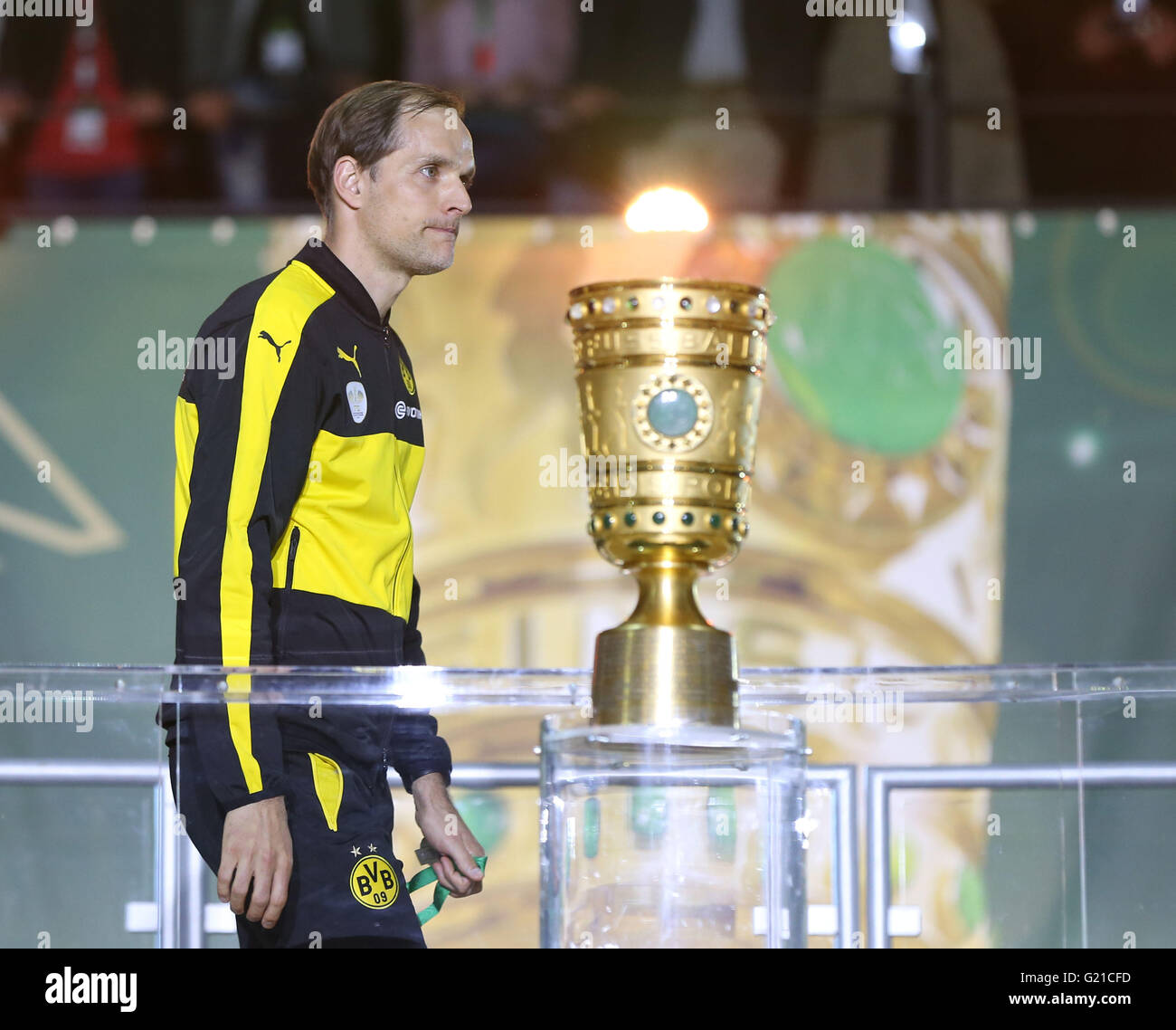 Berlin Germany 21st May 2016 Dortmund S Head Coach Thomas Tuchel Stock Photo Alamy