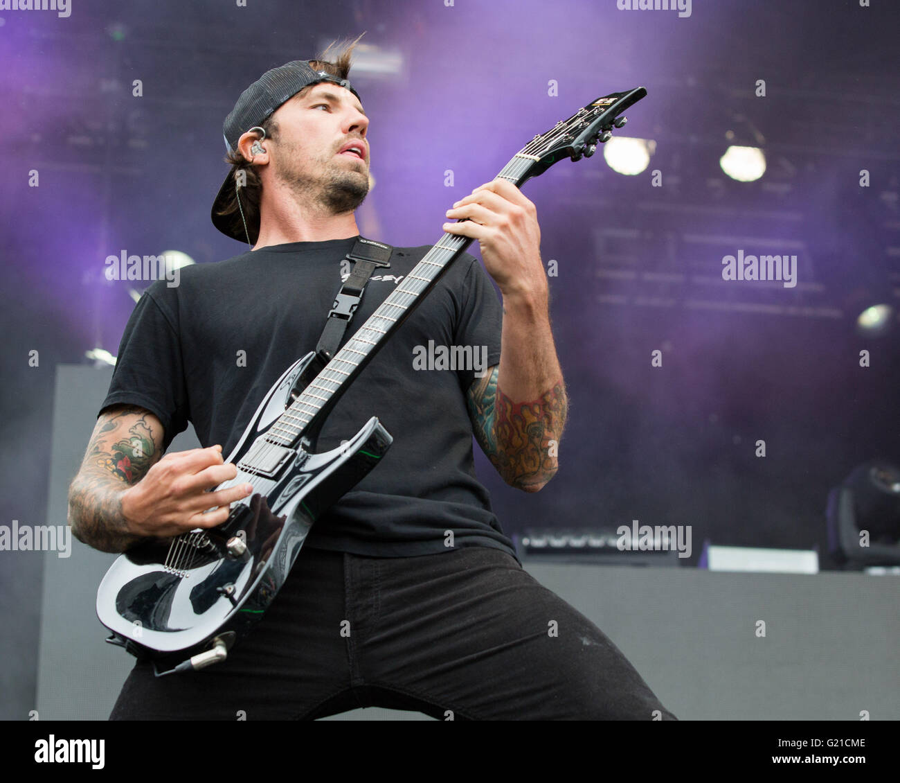 Columbus, Ohio, USA. 21st May, 2016. Guitarist LUKE ''PIG'' KILPATRICK