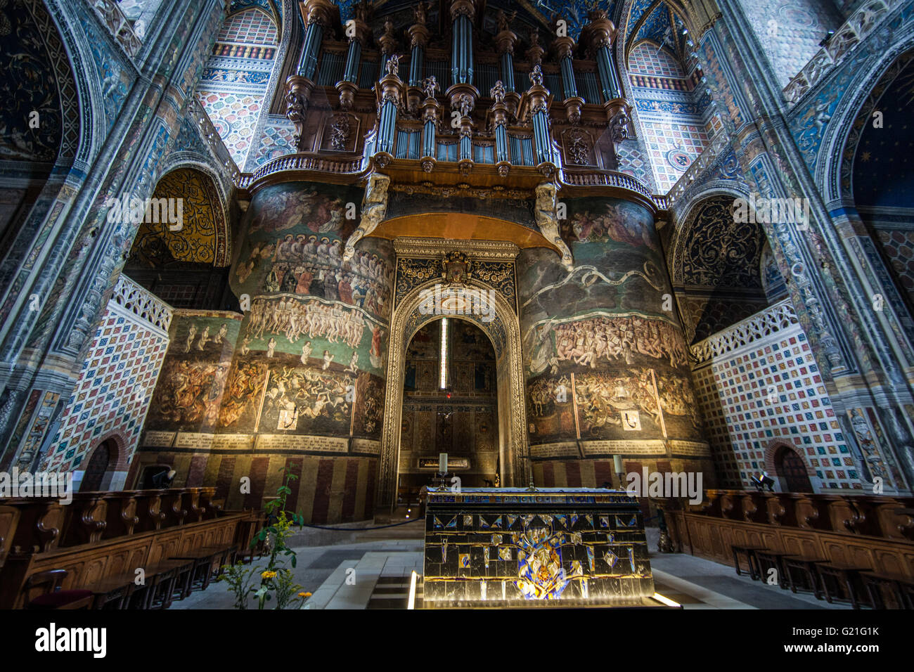 Sainte Cécile Cathedral in Albi (Tarn,France) Stock Photo