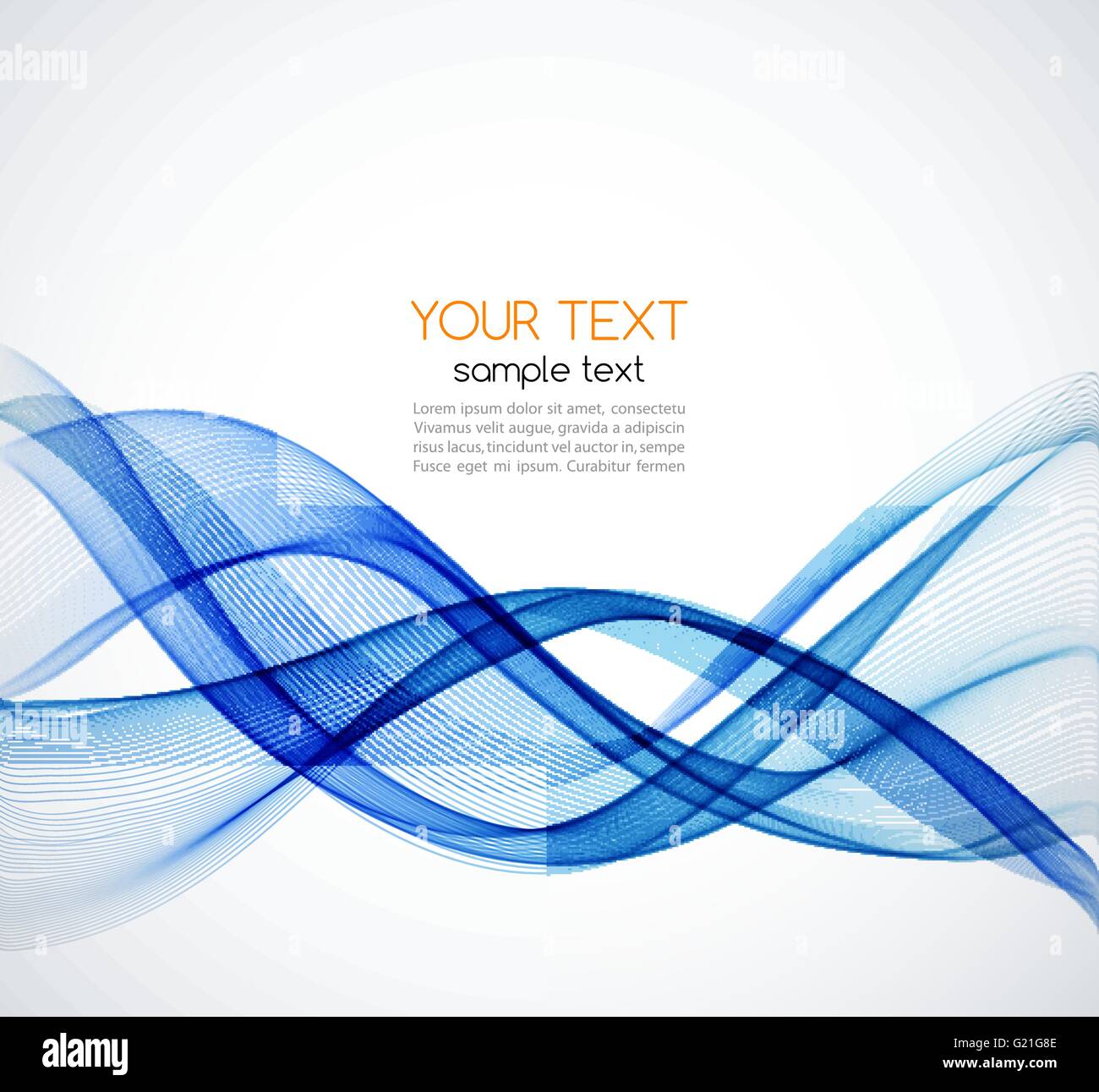 Abstract vector wave background. Blue smoke wave. Blue wave background ...