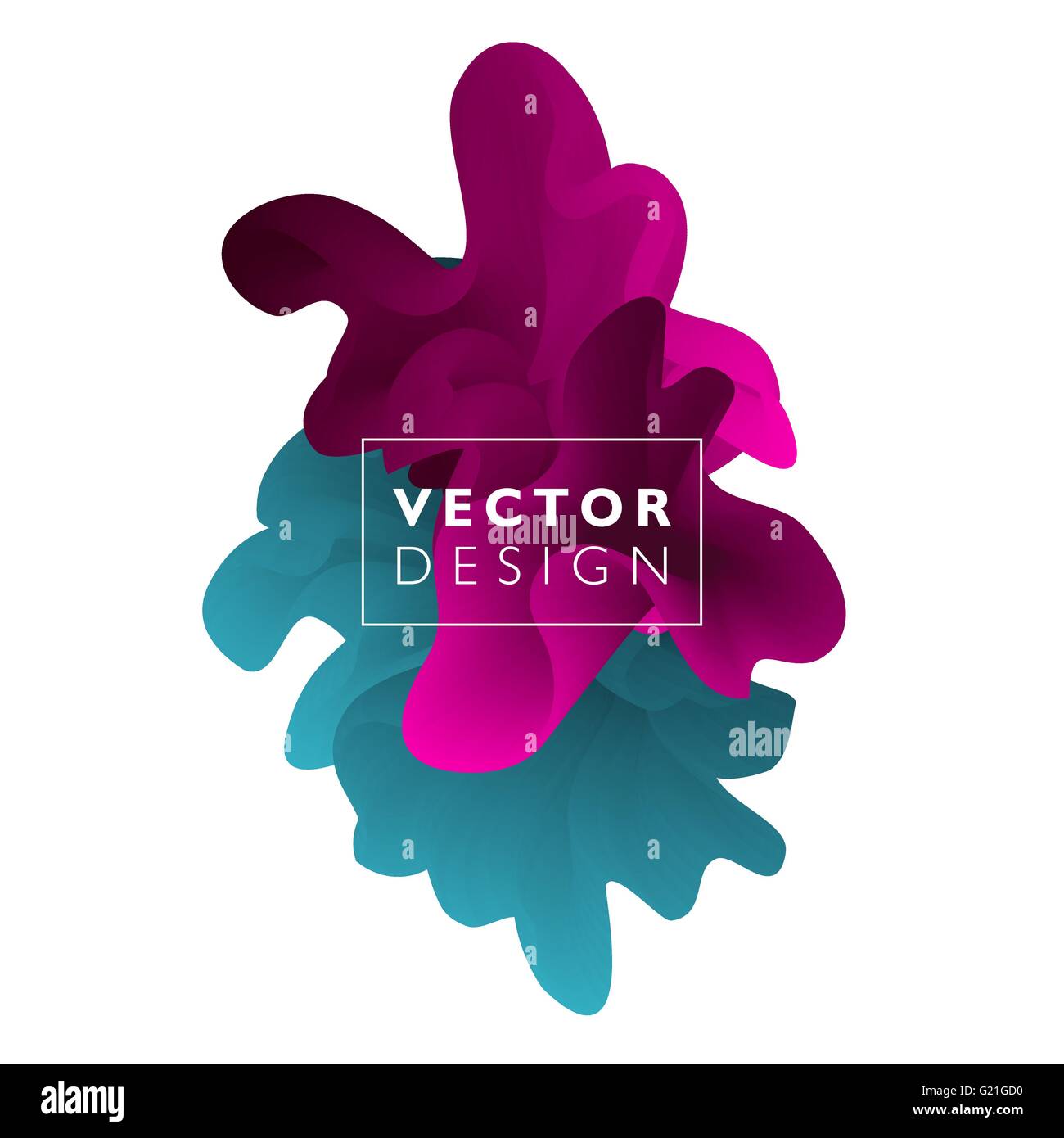 Vector abstract color cloud. Liquid ink splash. Background for banner ...