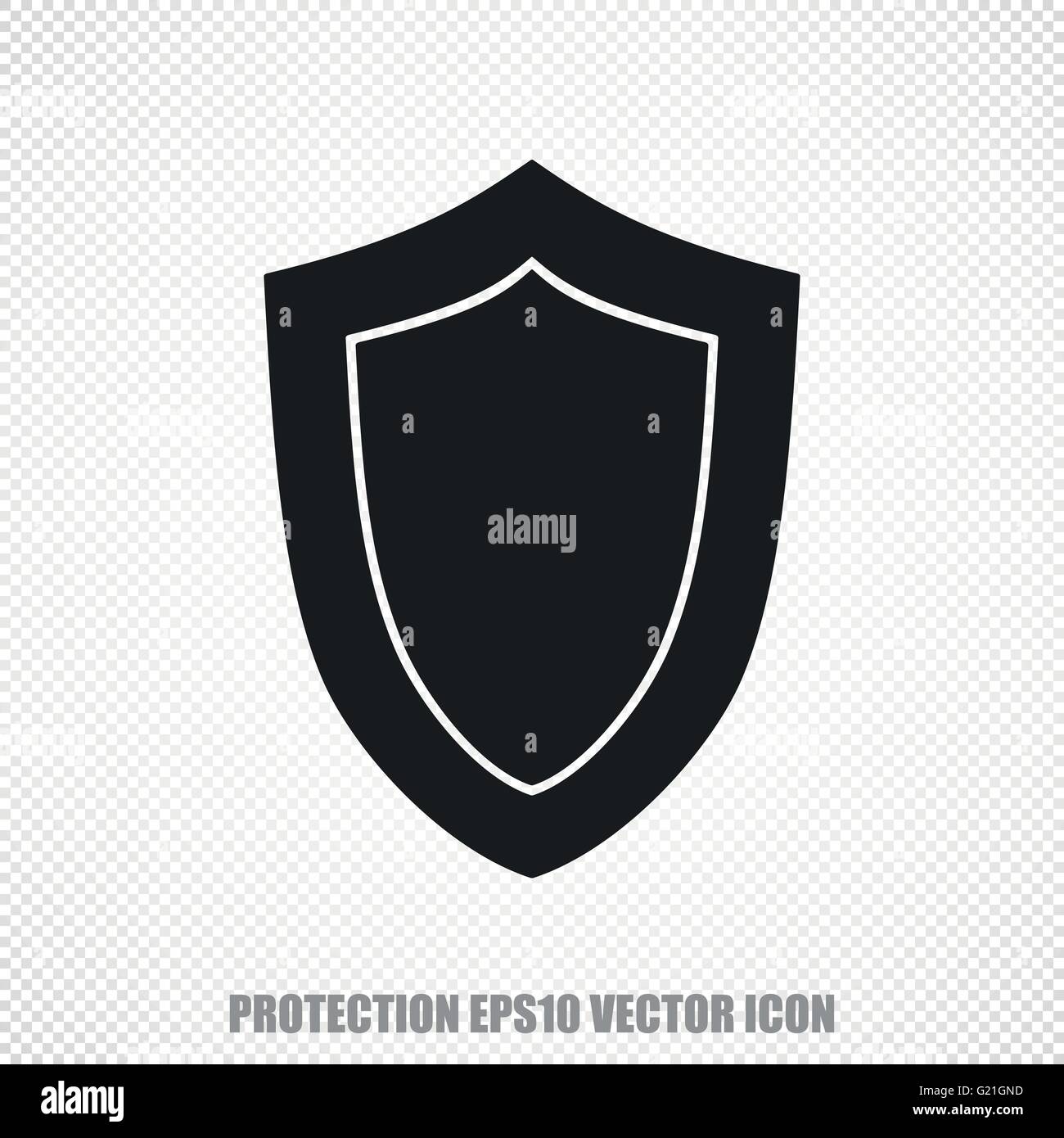 Protection vector Shield icon. Modern flat design Stock Vector Image ...