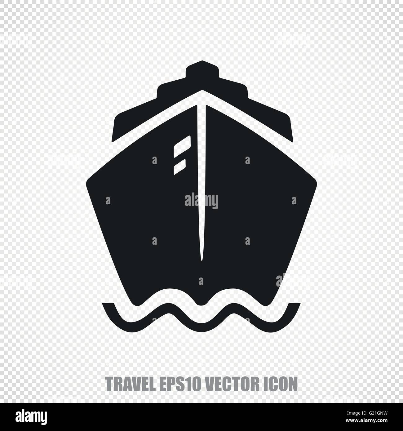 Vacation vector Ship icon. Modern flat design Stock Vector Image & Art ...