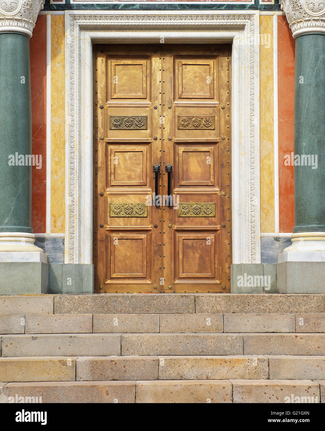 Door to God. Conceptual design. Religion theme. Stock Photo