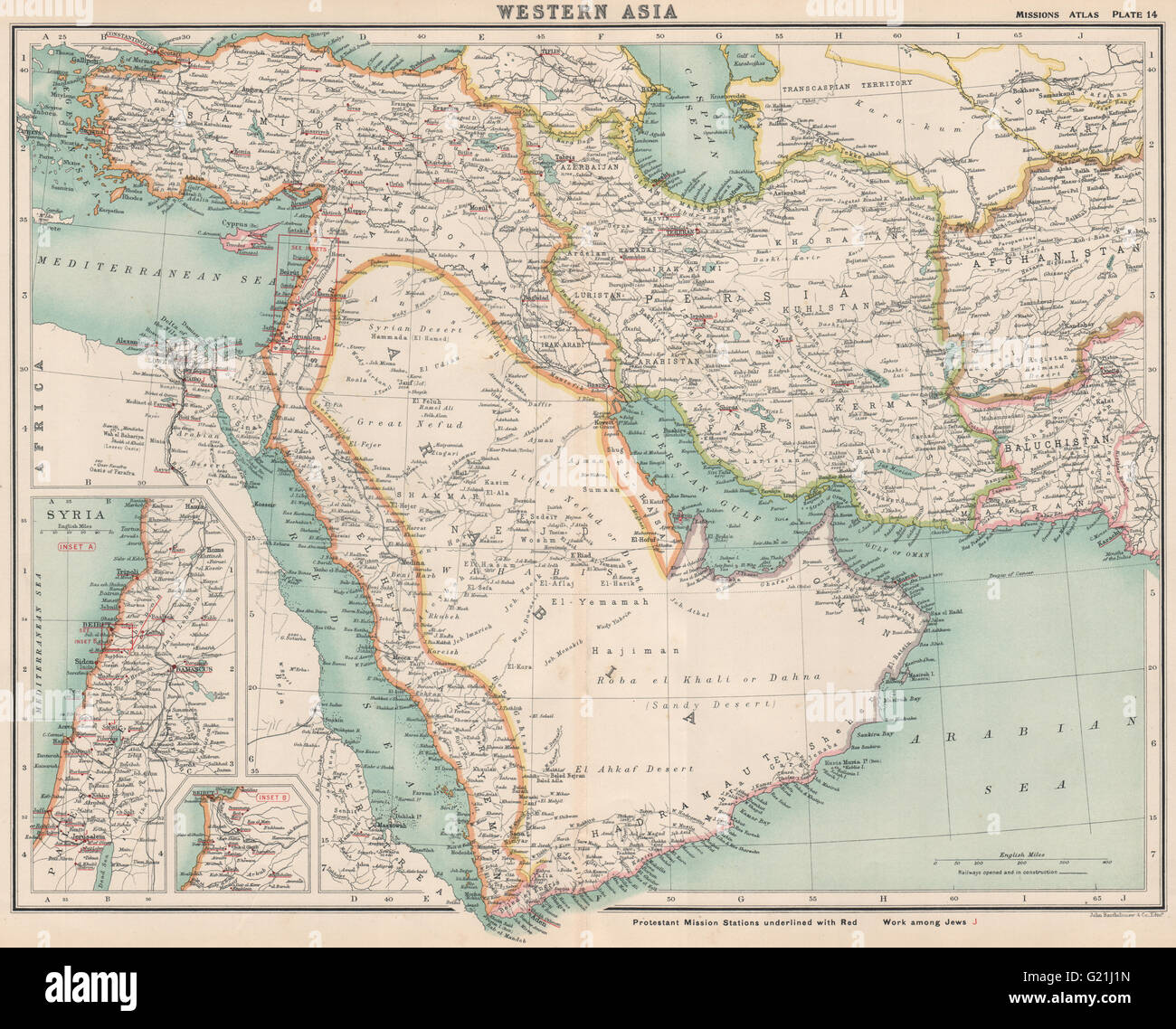 Map of middle east dubai dunreference