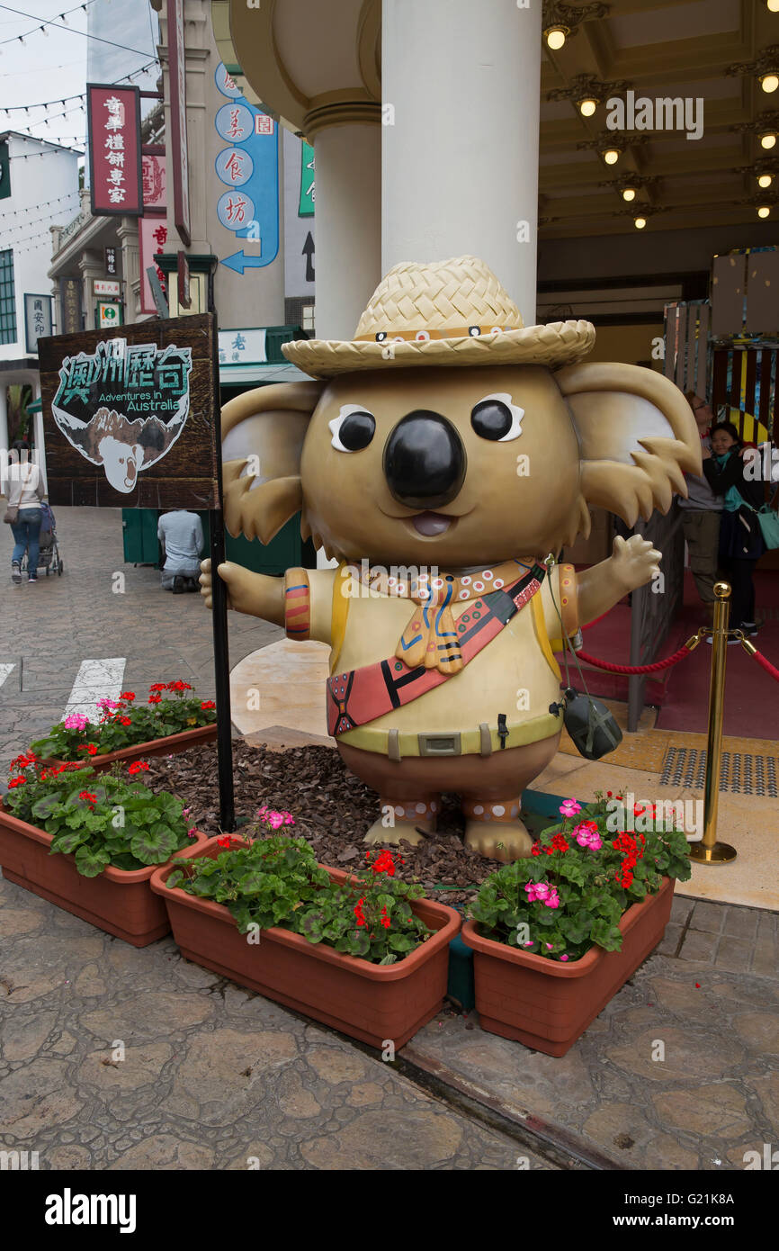Cute Koala bear statue in Ocean Park Hong Kong Stock Photo Alamy