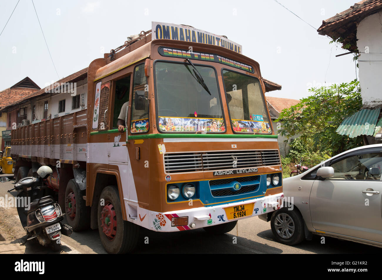 Leyland lorry in Cochin India Stock Photo