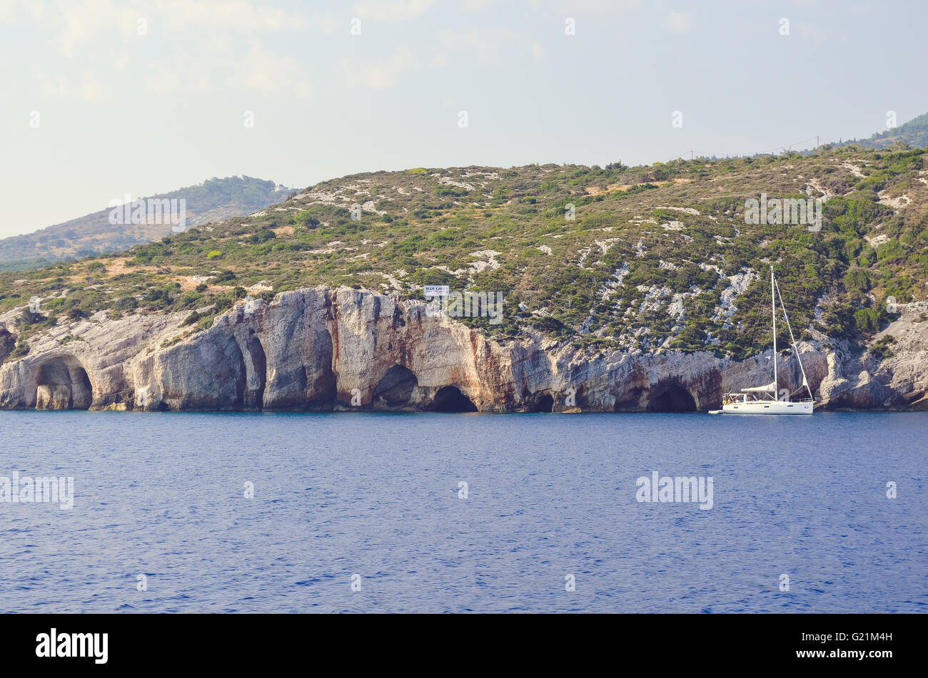 Blue caves, Zakynthos island, Greece Stock Photo