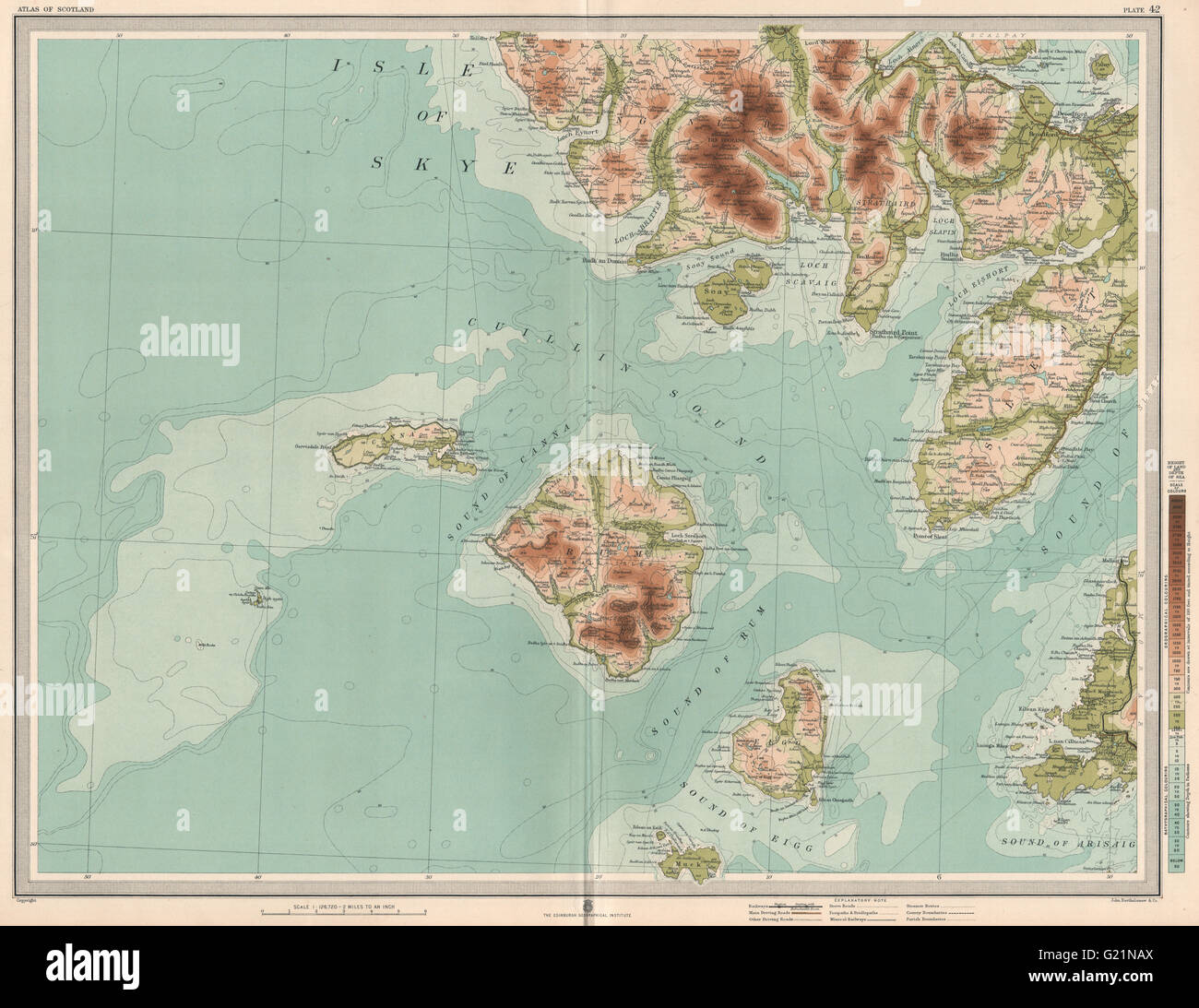 SOUTH SKYE RUM amp EIGG Canna Sleat - South Skye Rum Eigg Canna Sleat The Cuillins Minginish Muck Large G21NAX 