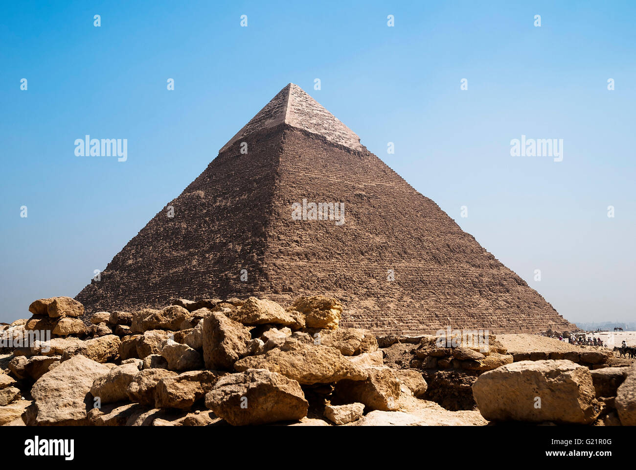 image of the great pyramids of Giza in Egypt Stock Photo - Alamy