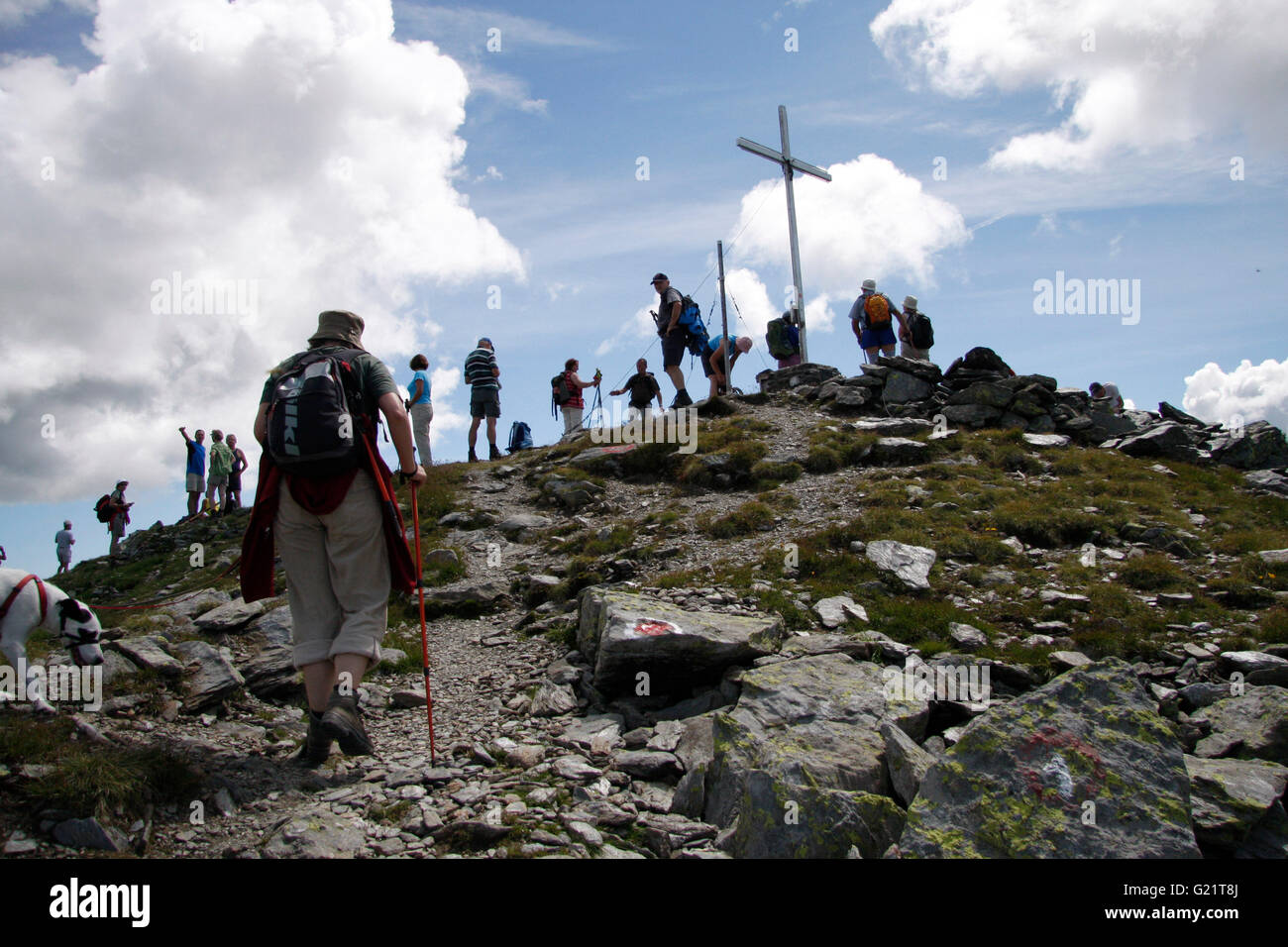 Gipfelkreuz, Kreuzjoch, Kitzbuehler Alpen, Oesterreich Stock Photo Alamy