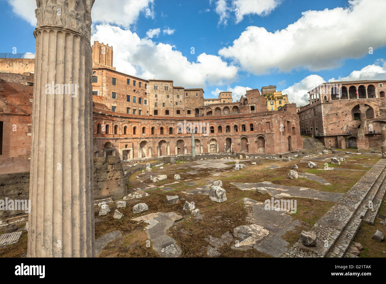 Ancient ruins in Rome Stock Photo