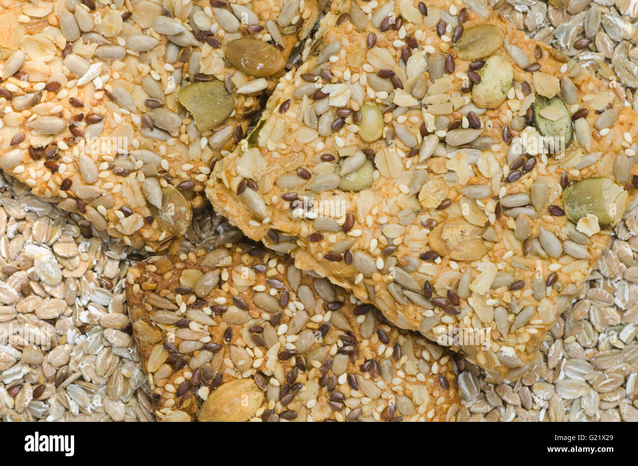 healthy cereal bars with seeds Stock Photo Alamy