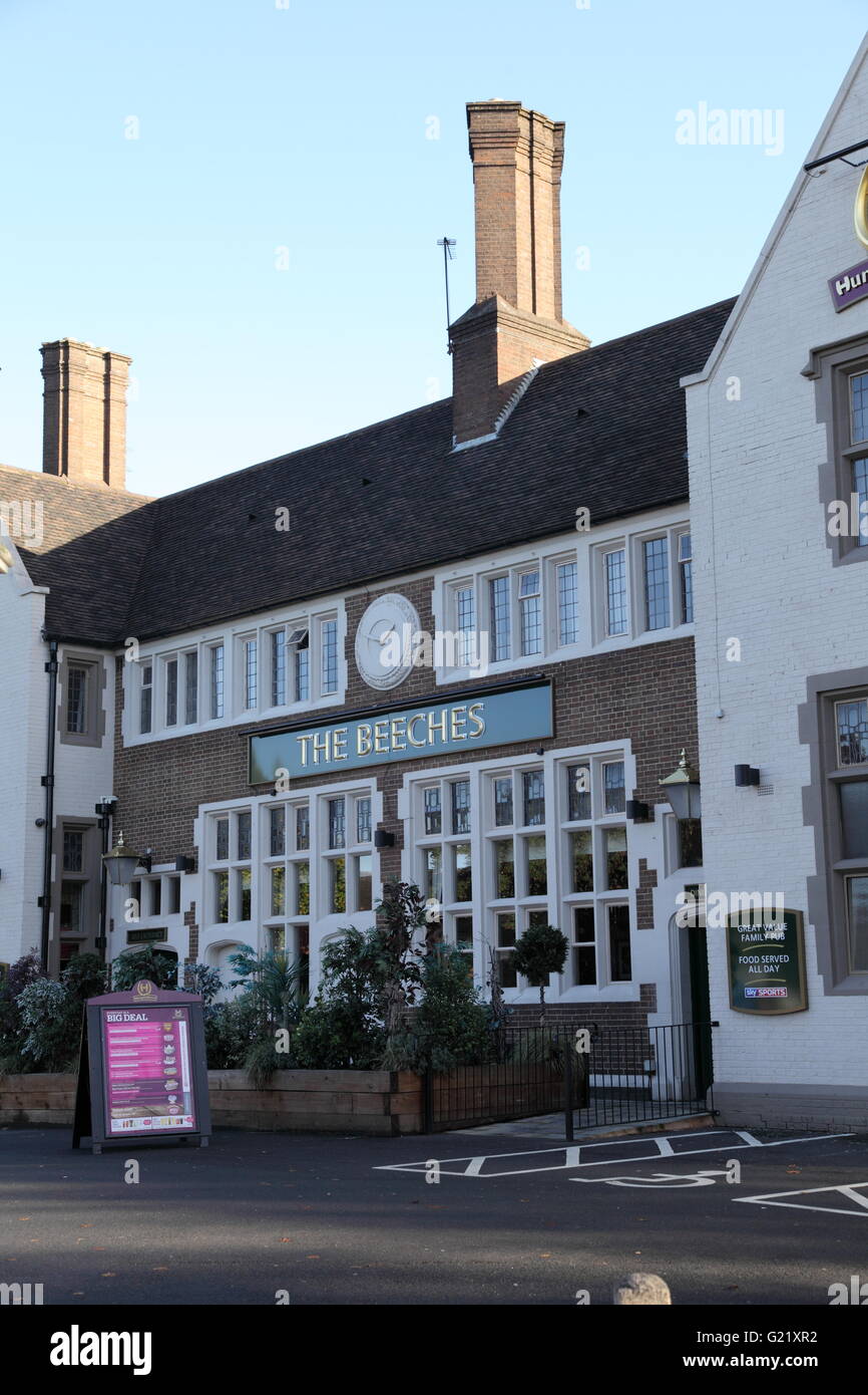 The Beeches pub, a Hungry Horse Inn, in Perry Beeches, Birmingham Stock