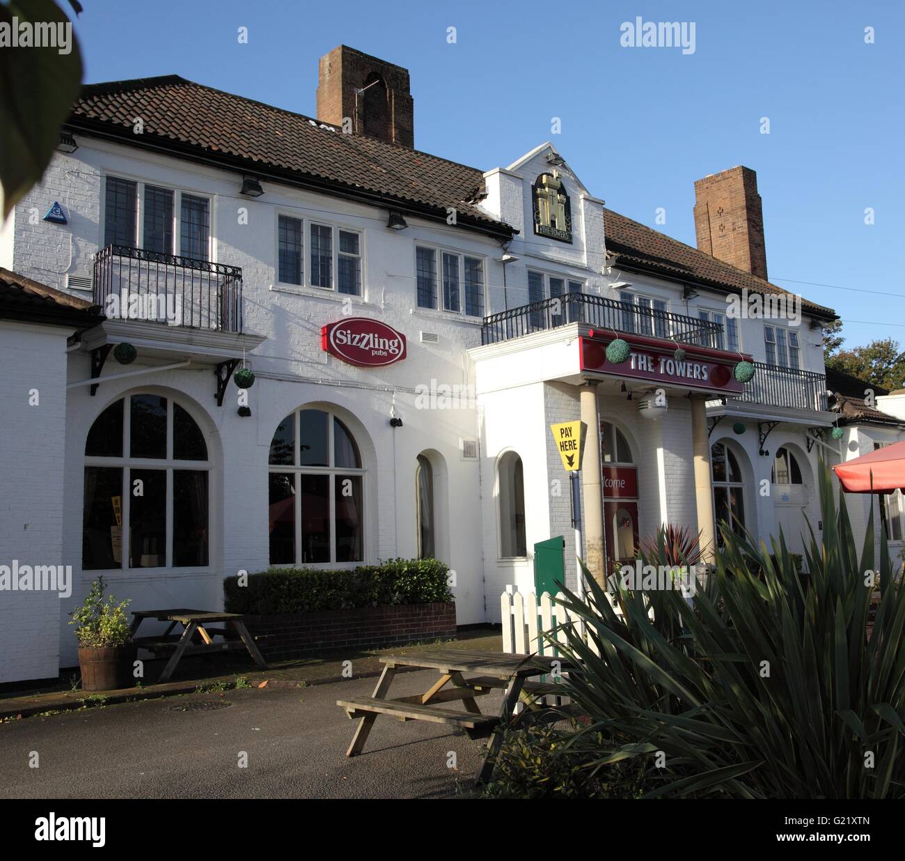 The Towers pub, on Walsall Road, Birmingham Stock Photo