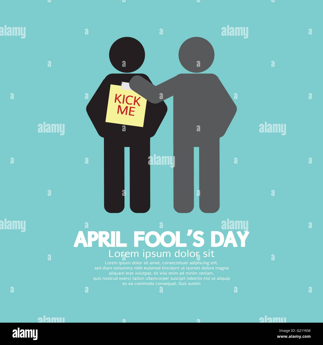 April Fool’s Day Concept Symbol Vector Illustration Stock Vector Image