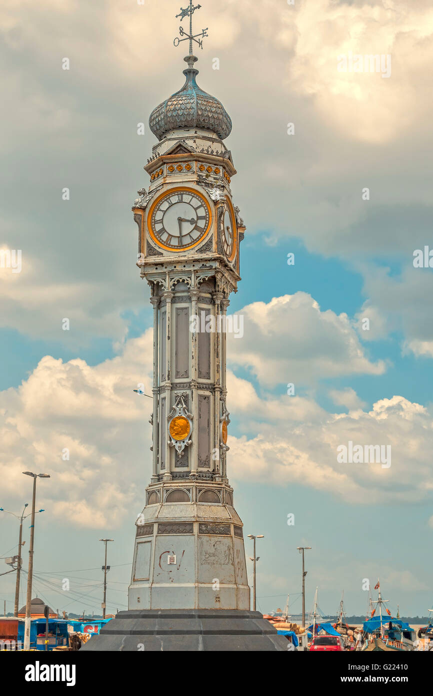 Para Clock tower Belem Brazil Stock Photo Alamy