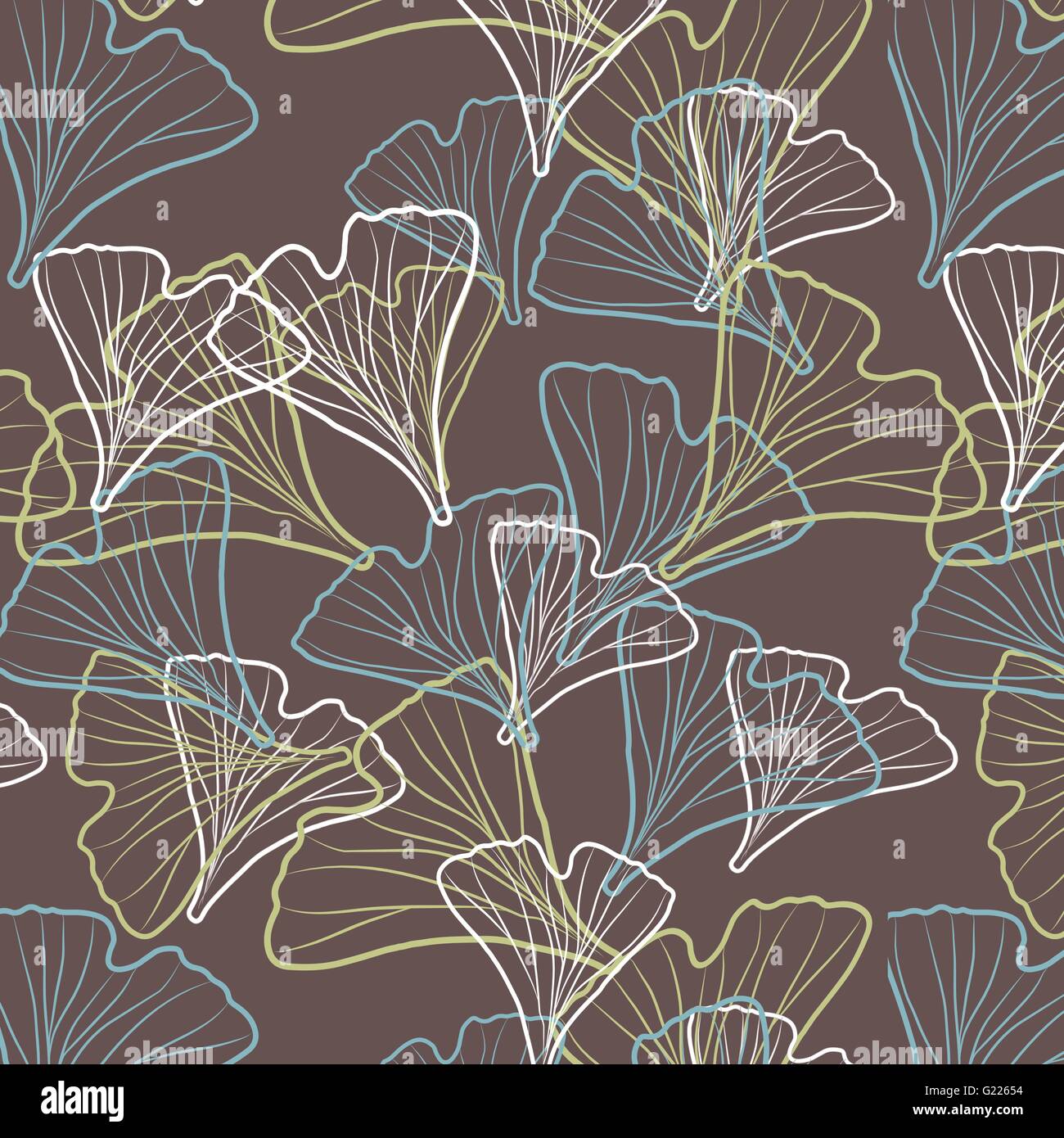 Ginkgo biloba pattern Stock Vector Image & Art - Alamy