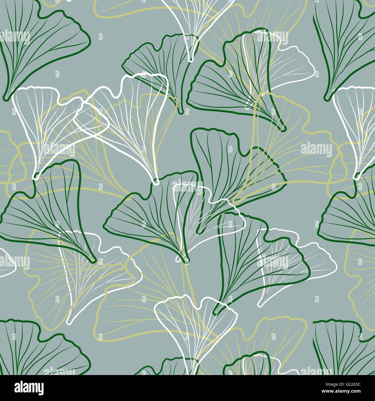 Ginkgo biloba pattern Stock Vector Image & Art - Alamy