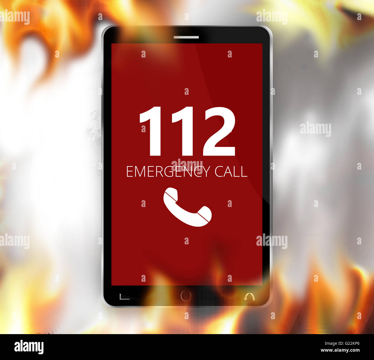 emergency call 112 Stock Photo