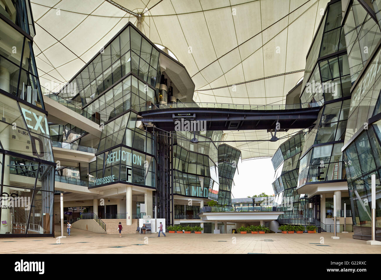 The LaSalle College of the Arts in Singapore on July 15, 2012. Stock Photo