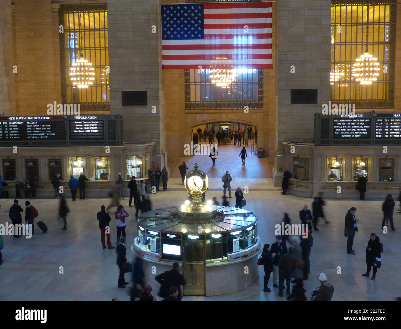 New York City, Grand Central Station, Metro North, New Haven Line, Hudson River Line, main lobby Stock Photo