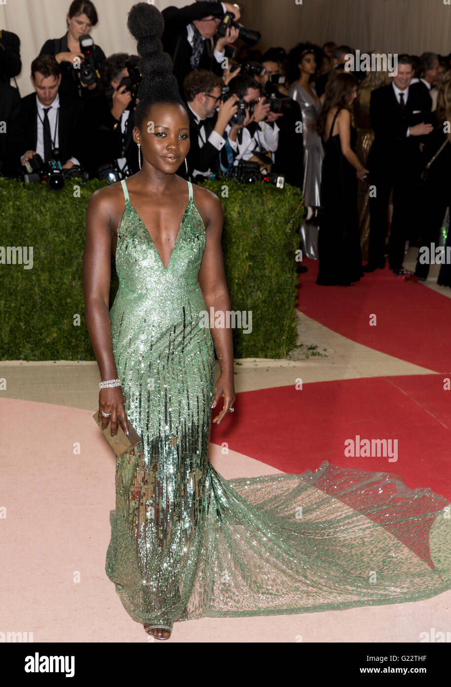 New York City, USA - May 2, 2016: Lupita Nyongo attends the 2016 Met