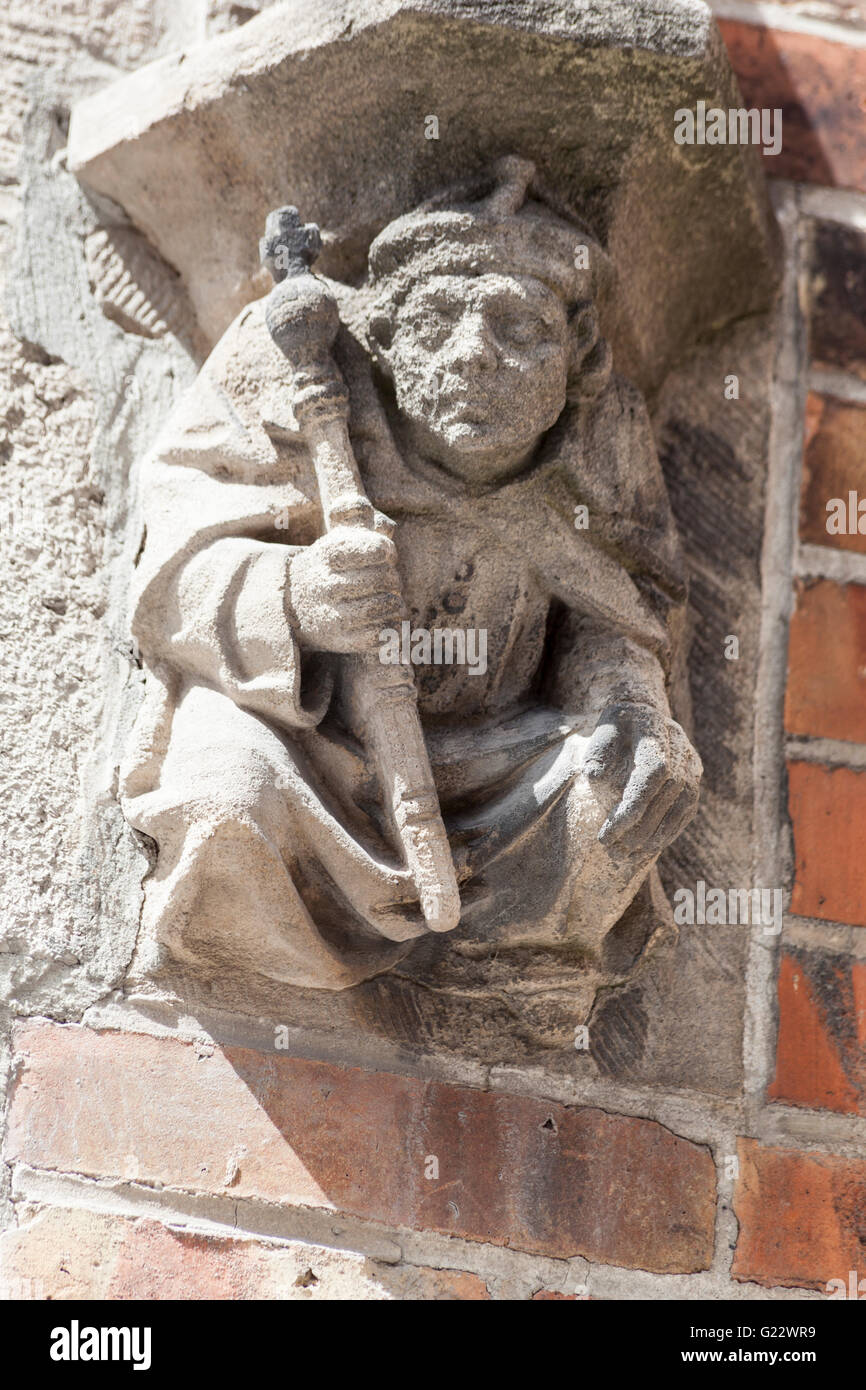 Statue Bruges Cathedral Stock Photo - Alamy