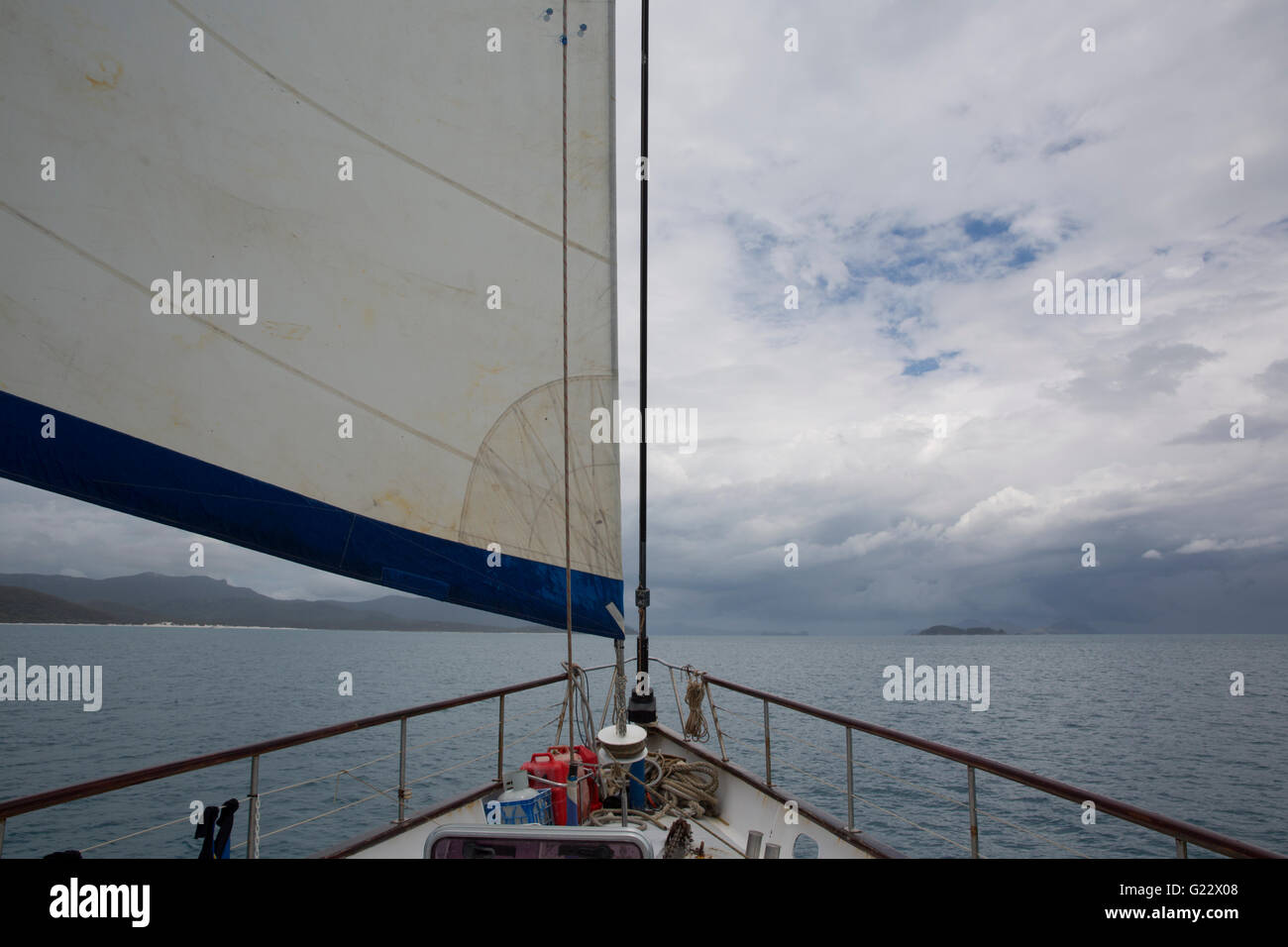 Full sail. Stock Photo