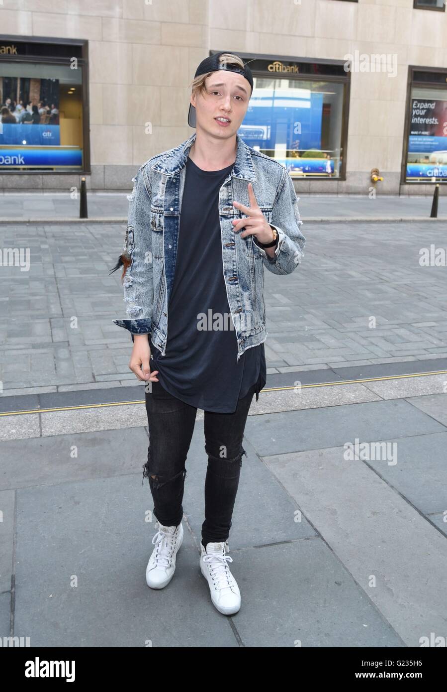 New York, NY, USA. 23rd May, 2016. Isac Elliot, seen at the Today Show  after appearing as "Elvis Duran's Artist of the Month" out and about for  Celebrity Candids - MON, New