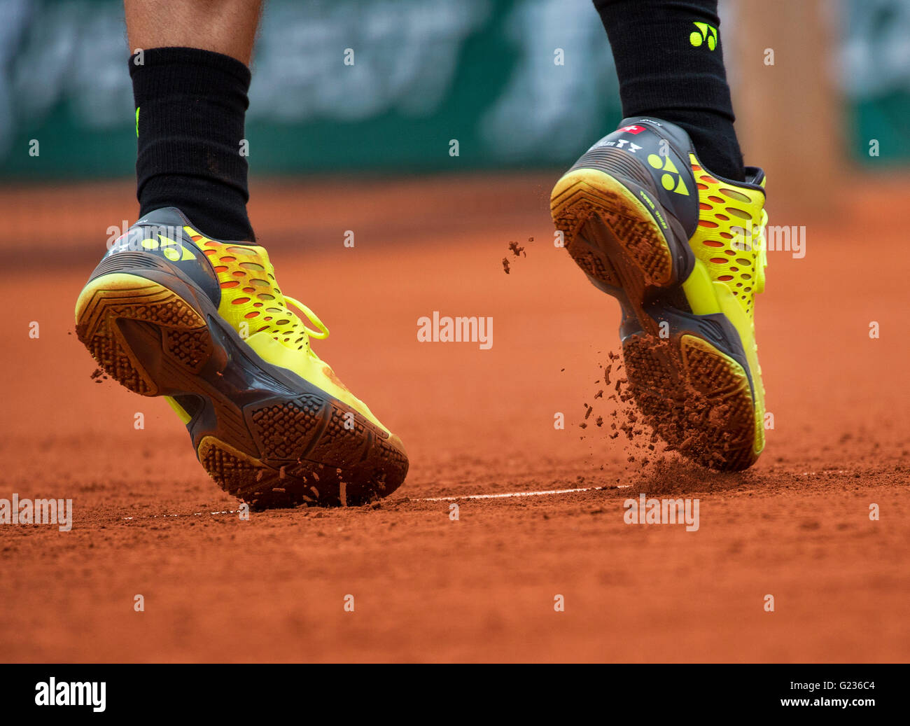 Paris, France, 23 june, 2016, Tennis, Roland Garros, The shoes of Stan  Wawrinka (SUI) Photo: Henk Koster/tennisimages.com/Alamy Live News Stock  Photo - Alamy