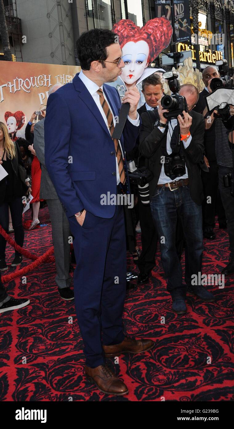 Sacha Baron Cohen at arrivals for ALICE THROUGH THE LOOKING GLASS Premiere, El Capitan Theatre, Los Angeles, CA May 23, 2016. Photo By: Elizabeth Goodenough/Everett Collection Stock Photo