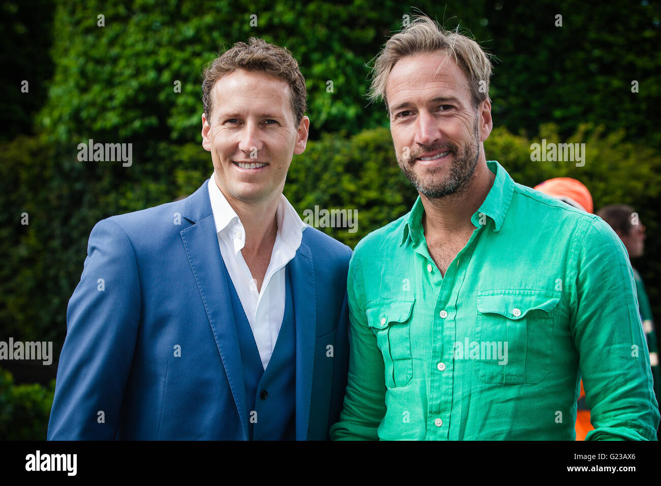 London, UK. 23rd May, 2016. Strictly Come Dancing Star Brendan Cole and TV presenter Ben Fogle attend the press day  of the 2016 Chelsea Flower Show Credit:  David Betteridge/Alamy Live News Stock Photo