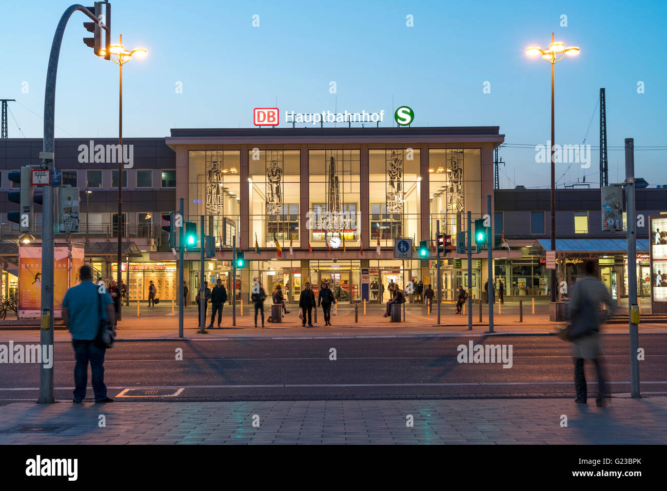 central train station Hauptbahnhof in Dortmund, North Rhine-Westphalia, Germany, Europe Stock Photo