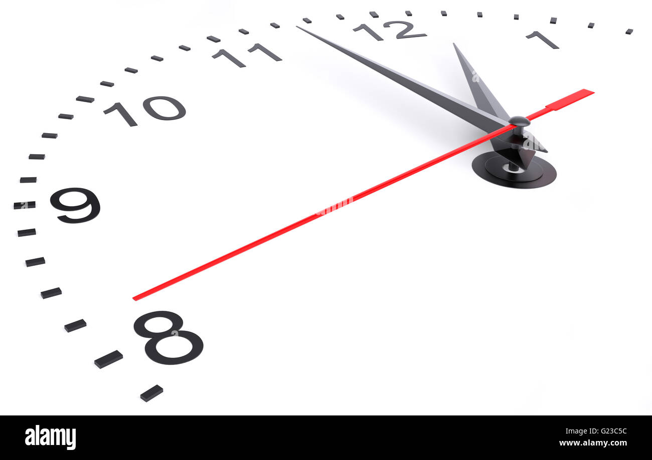 Clock and timestamp with numbers Stock Photo Alamy