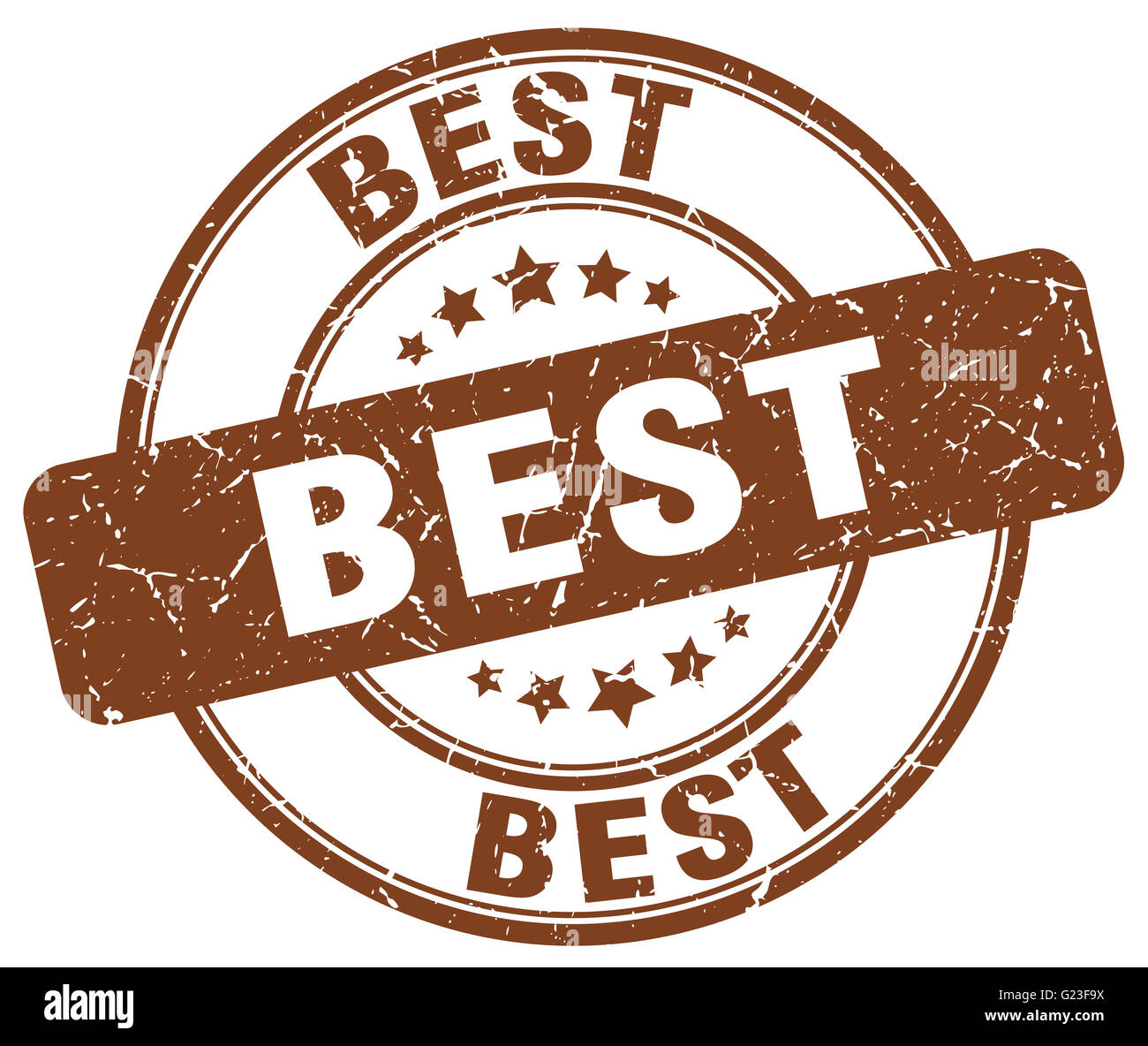 best brown grunge round vintage rubber stamp Stock Photo - Alamy