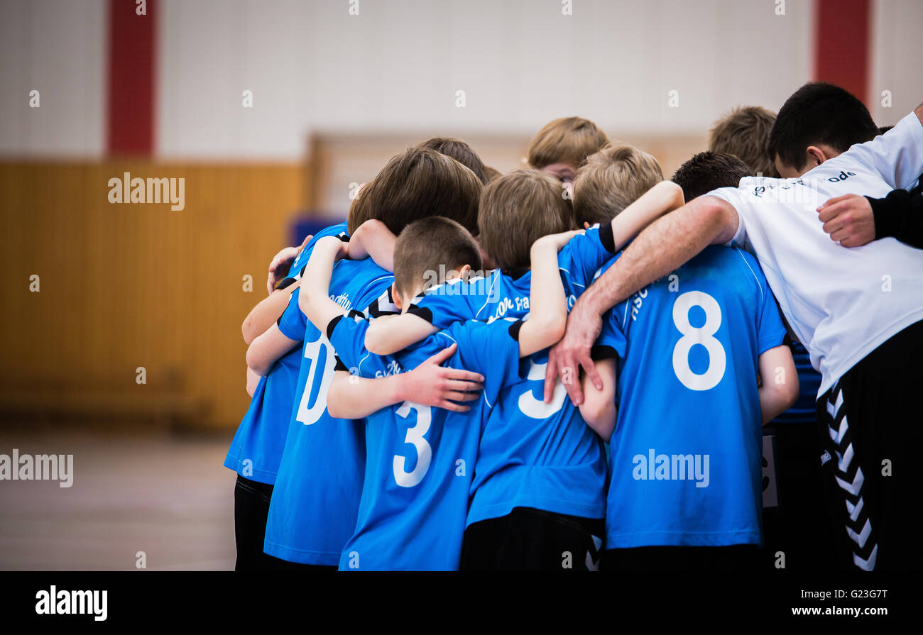 handball team spirit Stock Photo