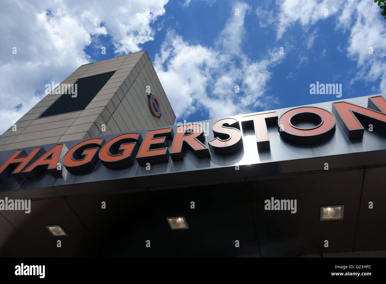 Haggerston Overground Station, East London Stock Photo