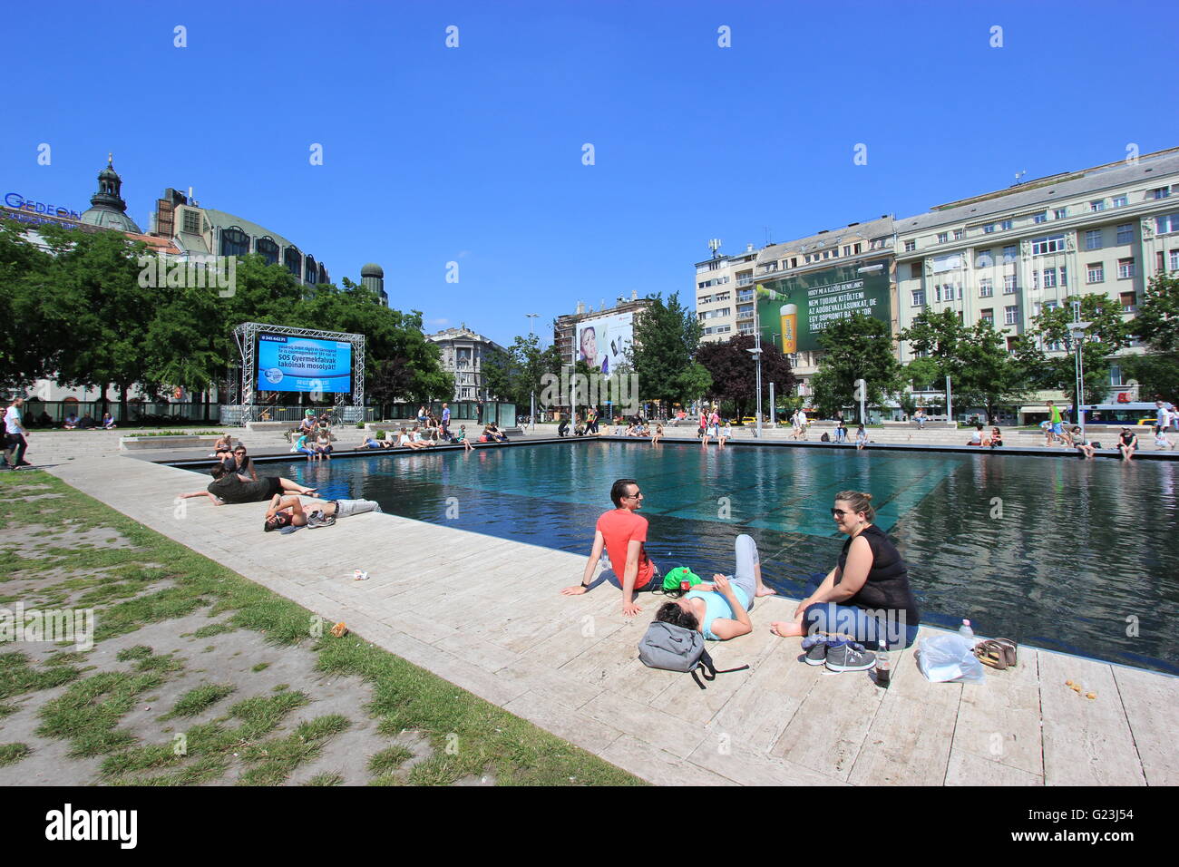 Outdoor bath, Pest, Budapest, Hungary Stock Photo Alamy