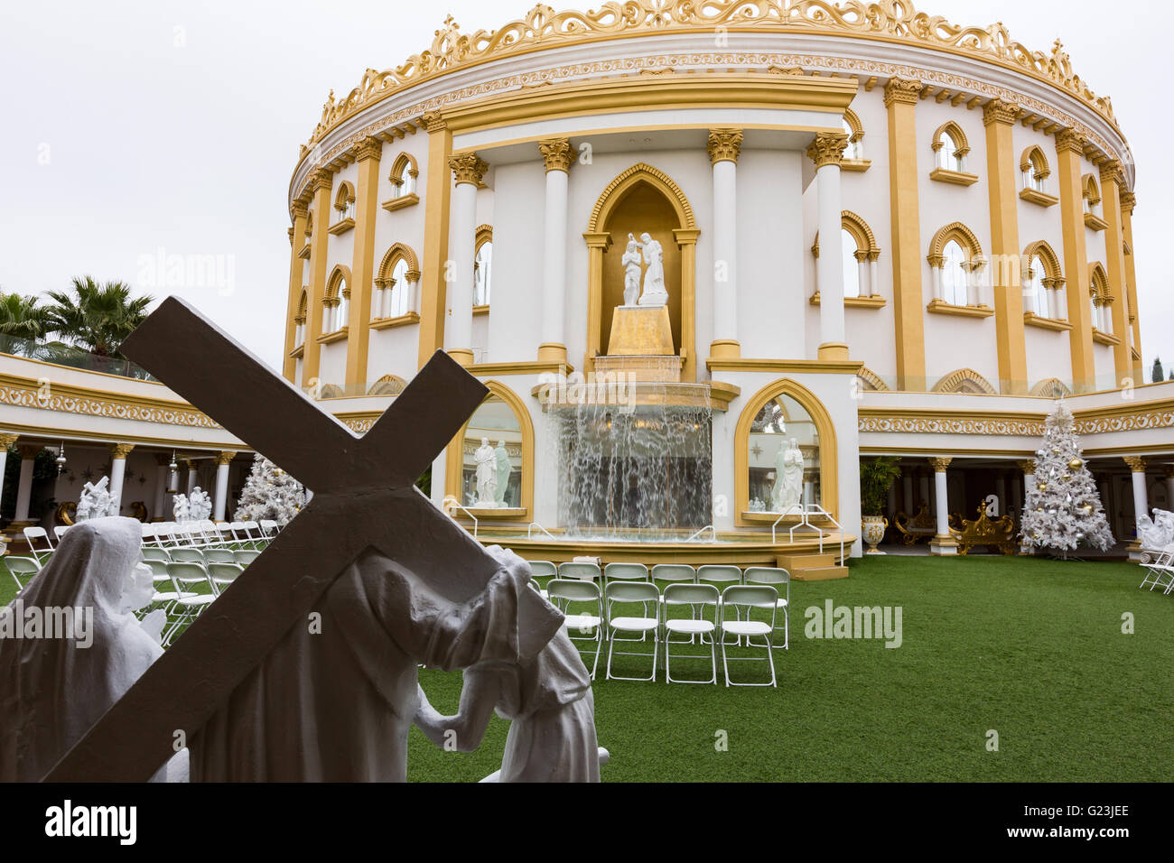 Church of All Nations in the Holy Land Experience Christian theme park in Orlando, Florida. Stock Photo